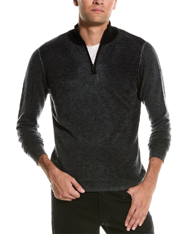 Weekend Savings Spree Autumn Cashmere 1/4-Zip Cashmere Mock Sweater