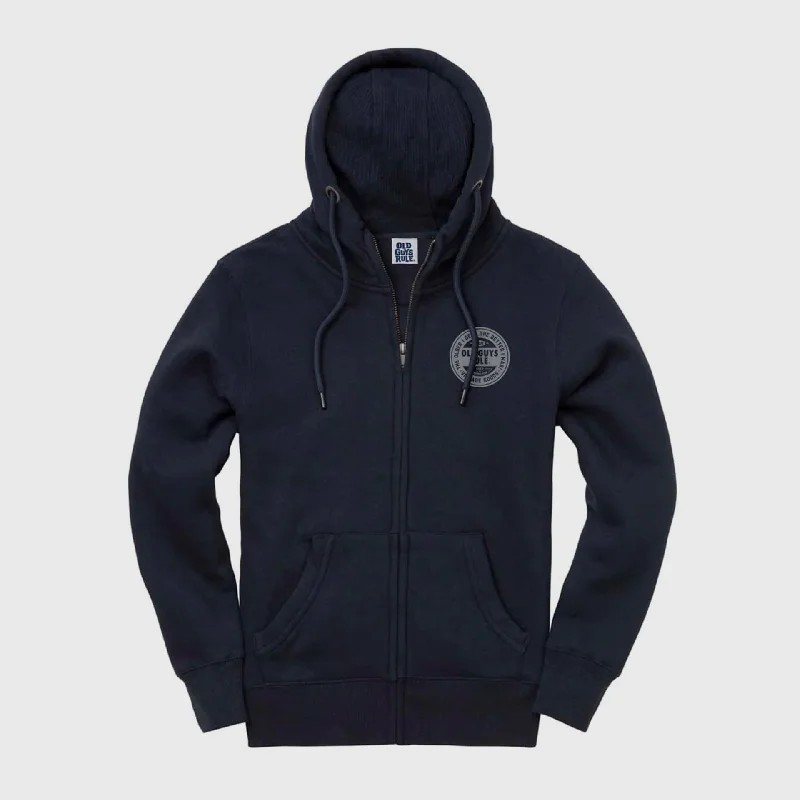 Time-Sensitive Old Guys Rule 'Natural Traction II' Zip Hoodie - Navy