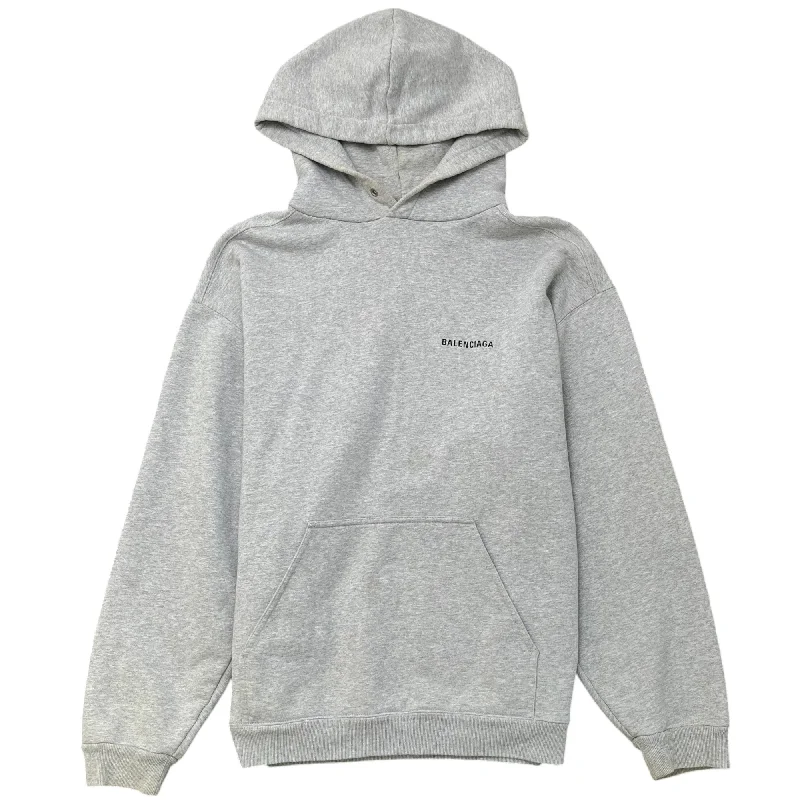 Weekend Discounts to Snag Men's Logo Print Hoodie Grey Size L