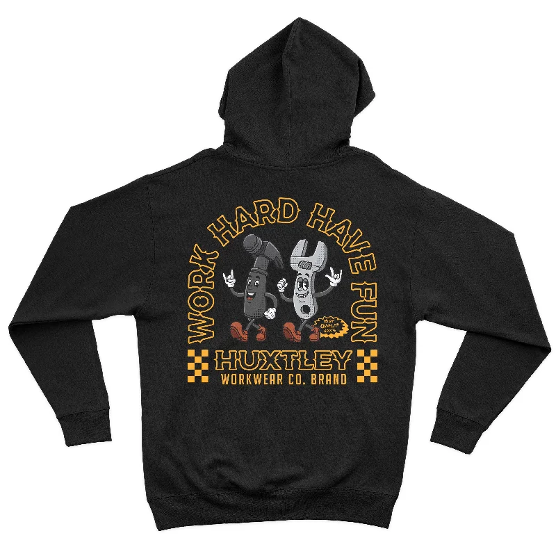 Weekend Savings Bonanza HX-717 Heavyweight Hoodie "Work Hard Have Fun"