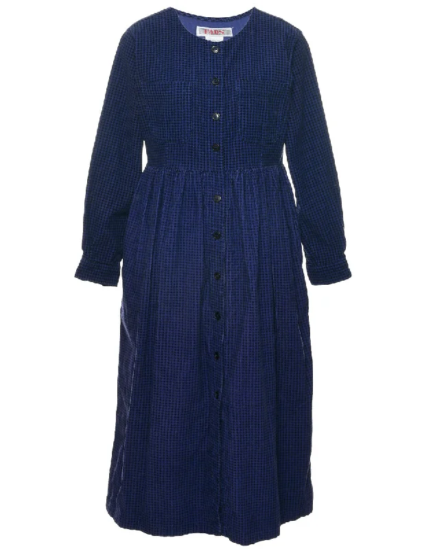 Weekend Bargains to Love Purple Checked Dress - M