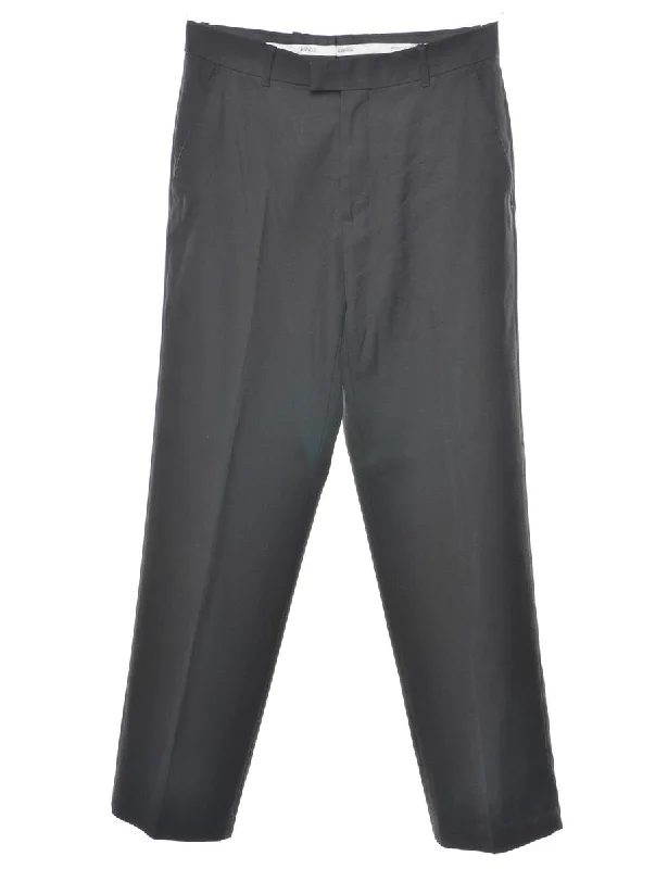 Massive Savings Perry Ellis Black Classic Suit Trousers - W30 L29