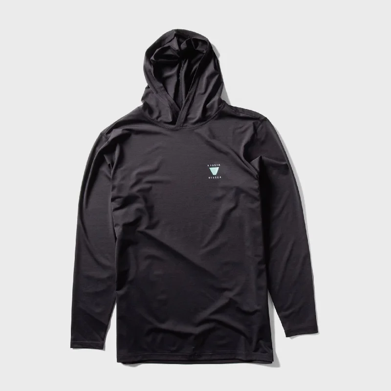 Best Seller Vissla Mens Twisted Eco Long Sleeve Hooded Lycra - Black Heather 3