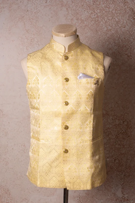 Instant Deal Jacquard weave waistcoat N9_1957