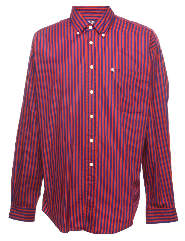 Weekend Offers You Can't Ignore Ralph Lauren Red & Blue Striped Shirt - XL