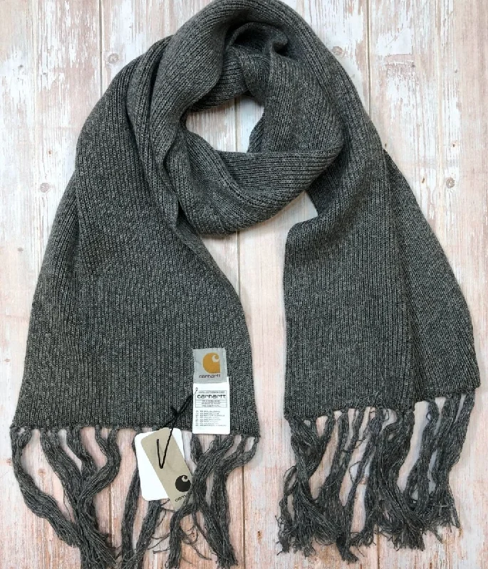 Shop and Save Dark Grey Wool Rich Anglistic Scarf