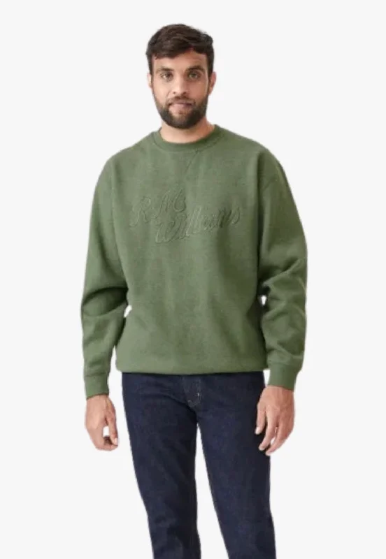 Huge Savings R.M. Williams Mens Script Crew
