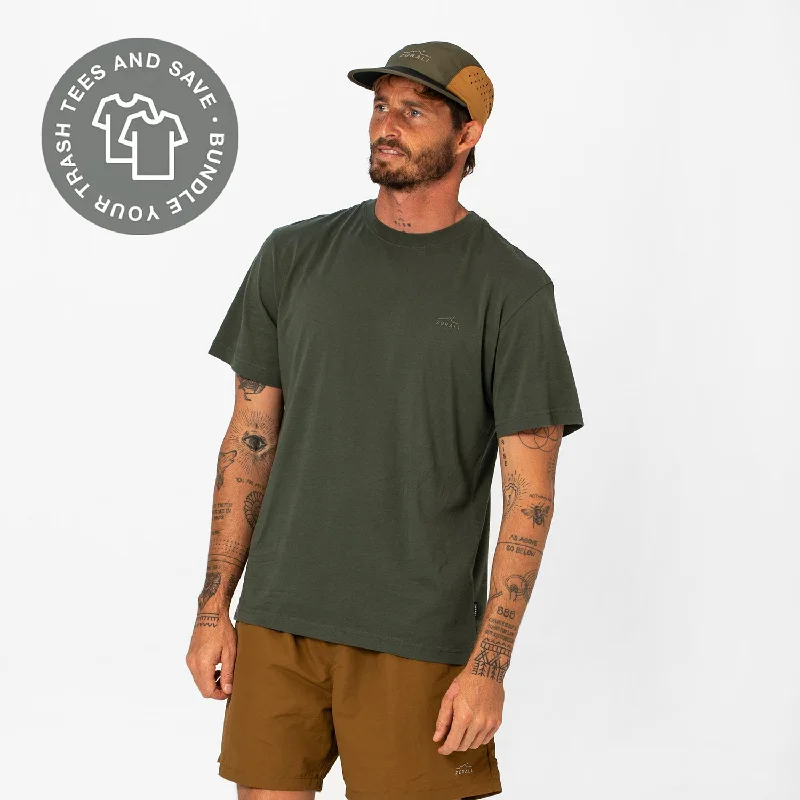 Weekend Deals That Dazzle Mens Trash Tee Forest Green