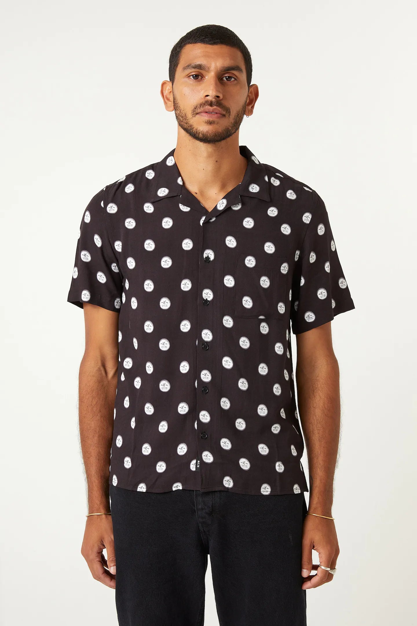 Neuw Pino Art Short Sleeve Shirt Black Art