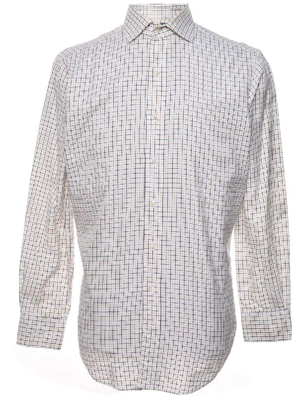 Weekend Bargains to Snag Ralph Lauren White & Yellow Checked Shirt - L