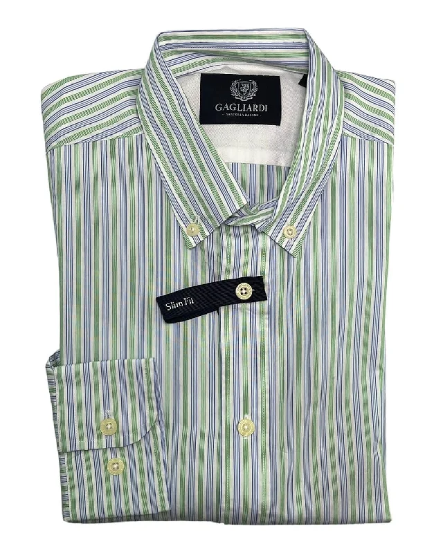 Cactus Weekend Blue Multistripe Shirt