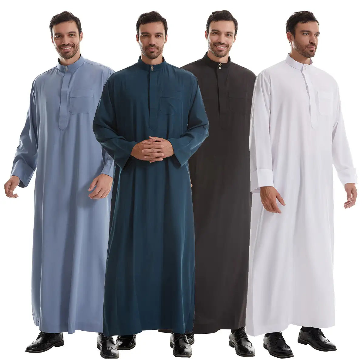 Muslim Middle East Arab Men Thobe Thawb With Pocket