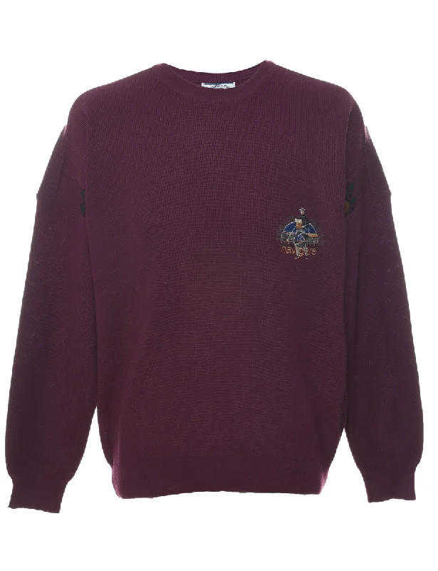 Can't Resist Plum Jumper - L