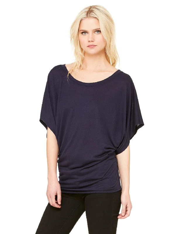 The Best Prices Bella+Canvas Ladies Flowy Draped Dolman T-Shirt | Midnight