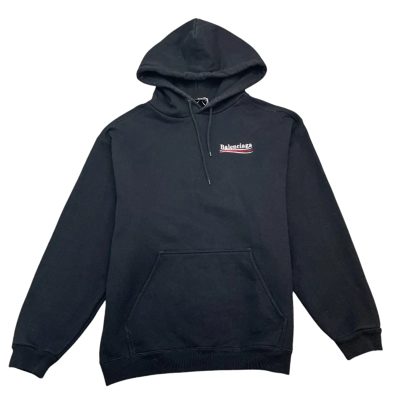 Stock Up Men's Political Logo Hoodie Black Size XL