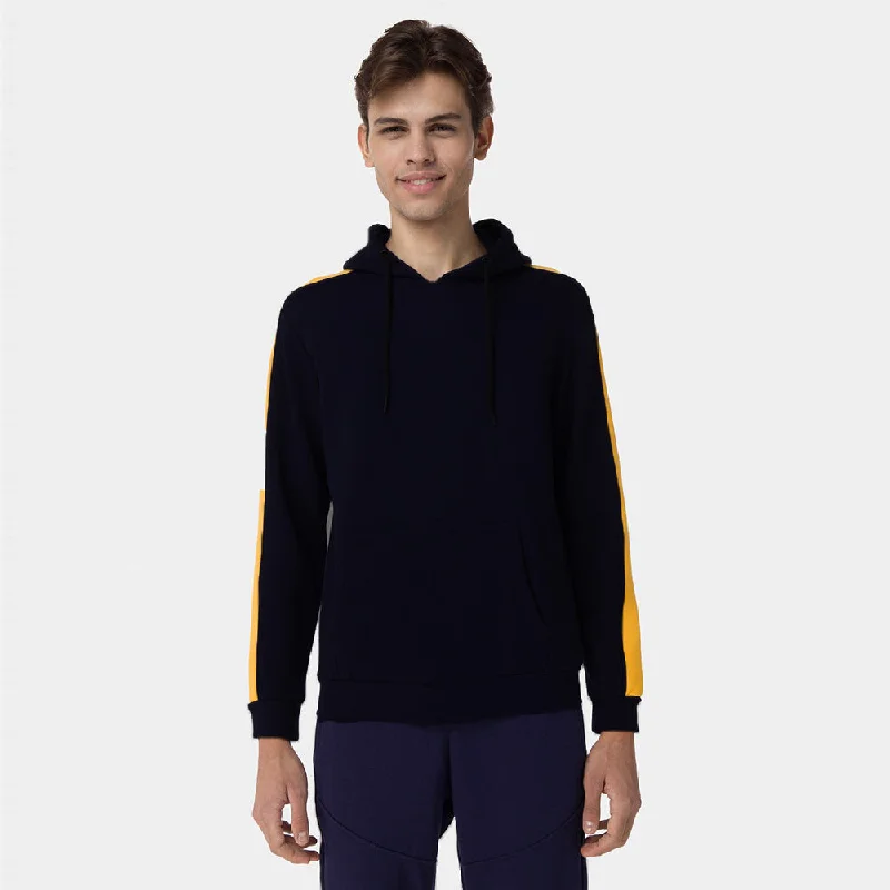 Weekend Discounts to Relish AM LDN Navy Blue Kangaroo Pocket Hoodie 3392