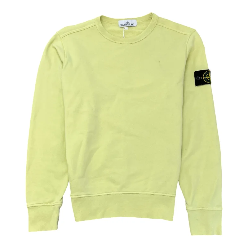 Buy Today Men's Applique Logo Jumper Yellow Size S