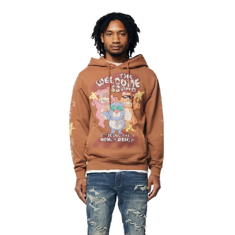 Weekend Deals You Can't Resist Fun French Terry Pullover Hoodie - Brown