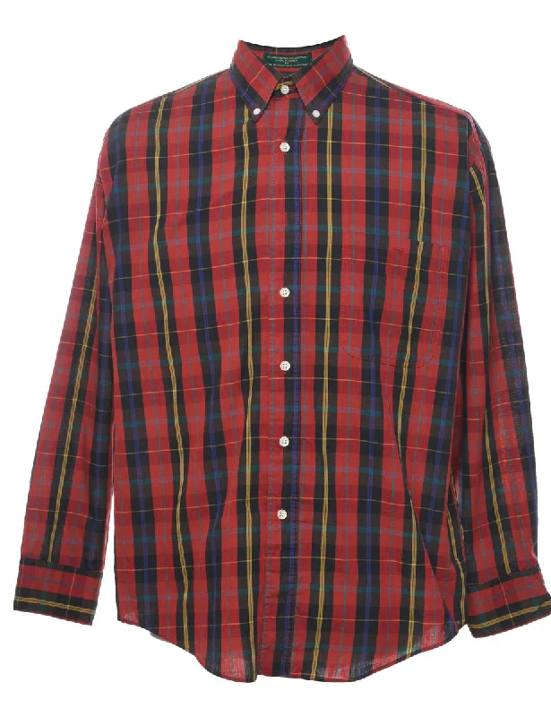 Special Price Red Checked Shirt - M