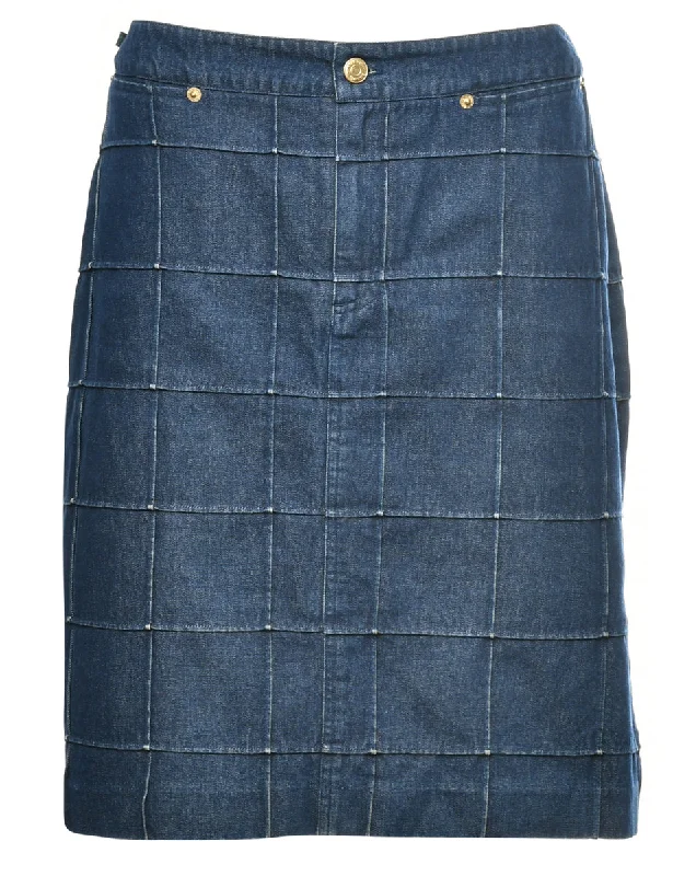 One-Day Only Ralph Lauren 1990s Dark Wash Denim Skirt - M
