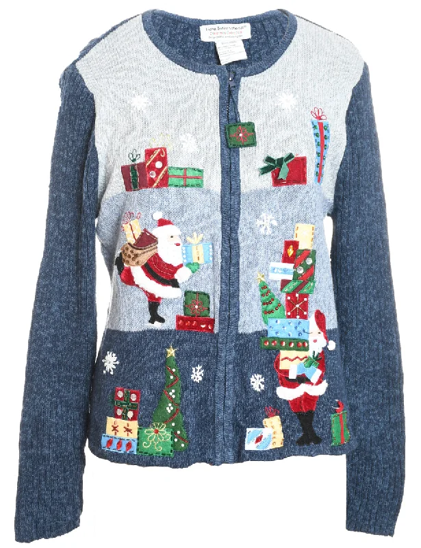 Santa Claus Christmas Cardigan - XL