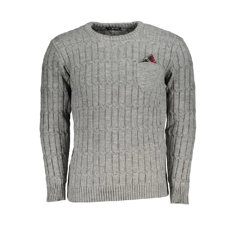 U.S. Grand Polo Classic Twisted Crew Neck Men's Sweater