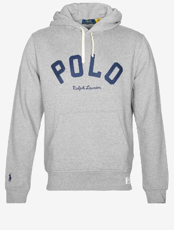 Time-Sensitive Fleece Logo Hoodie Grey