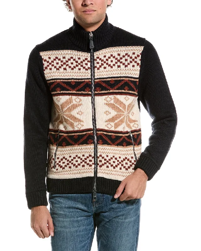 While Supplies Last Reiss Holden Fairisle Zip-Through Cardigan