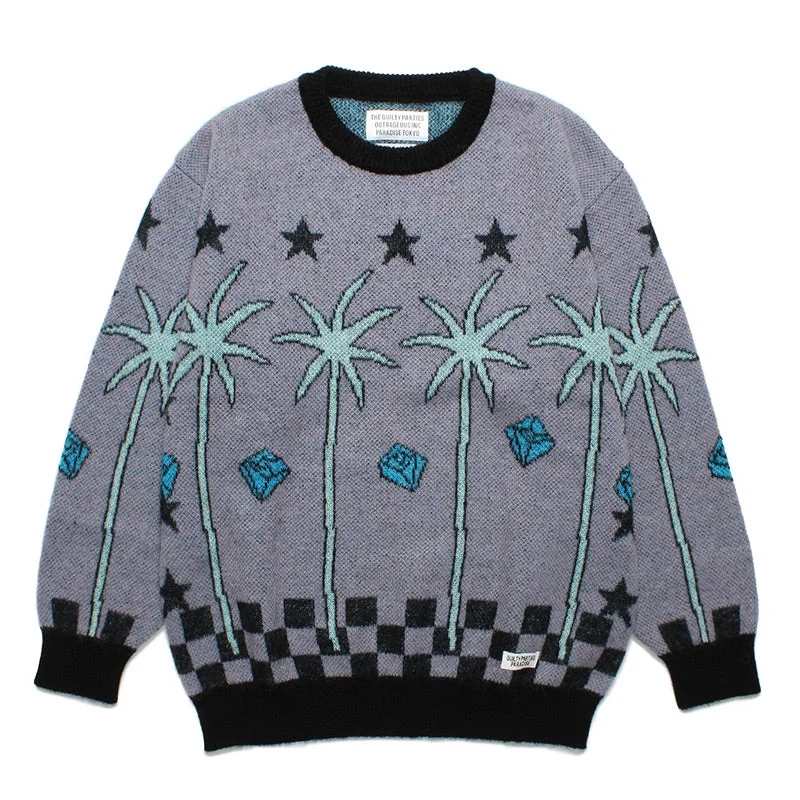 Weekend Savings Bonanza MOHAIR CREW NECK SWEATER ( TYPE-3 )