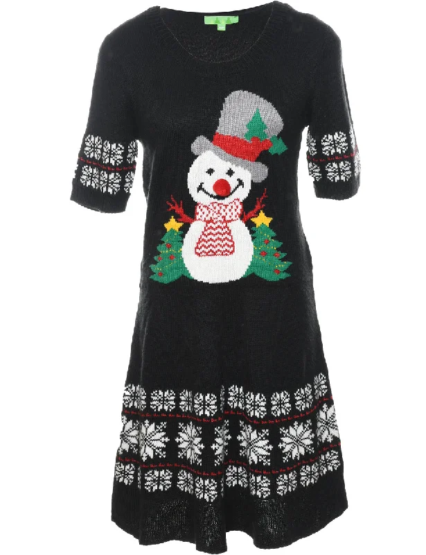 Snowman Christmas Dress - S