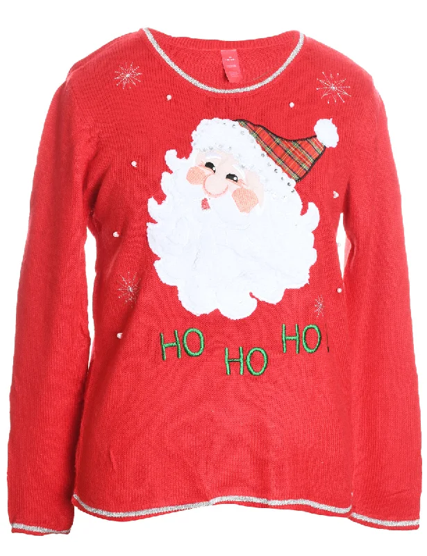 Santa Claus Christmas Jumper - M