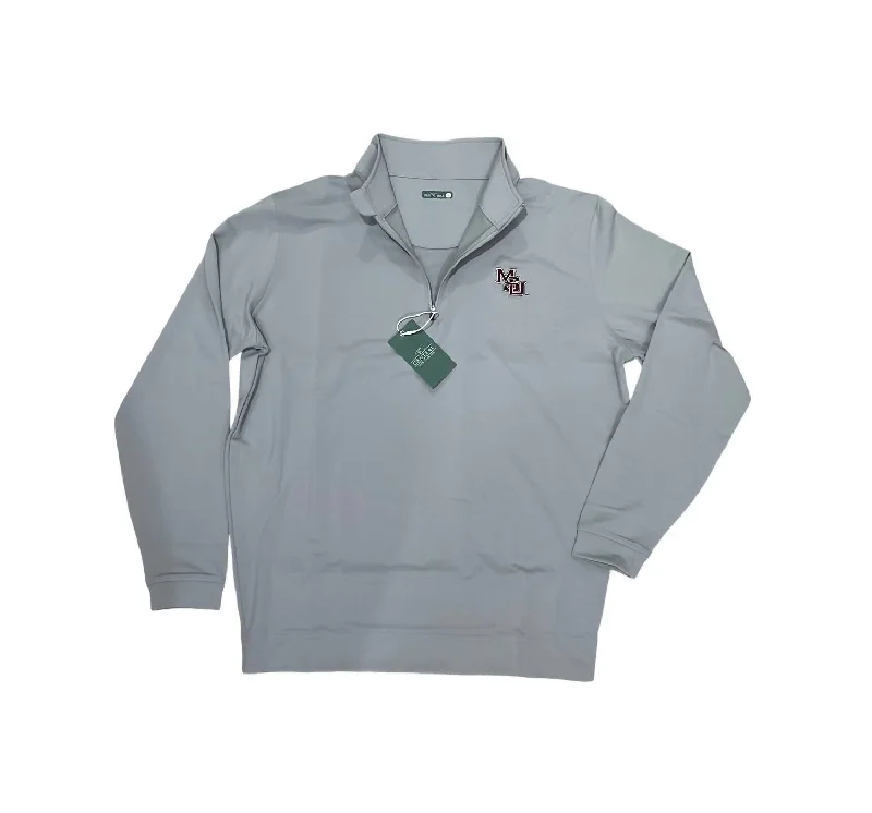Weekend Savings Delight Men's Msu Venture Quarter Zip Top In Alloy