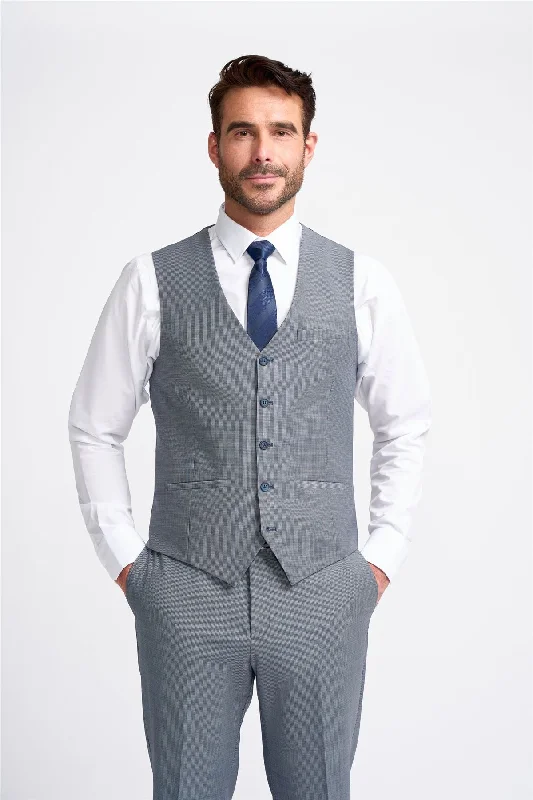 Weekend Deals That Amaze Men's Waistcoat Grey Tailored Fit Vest