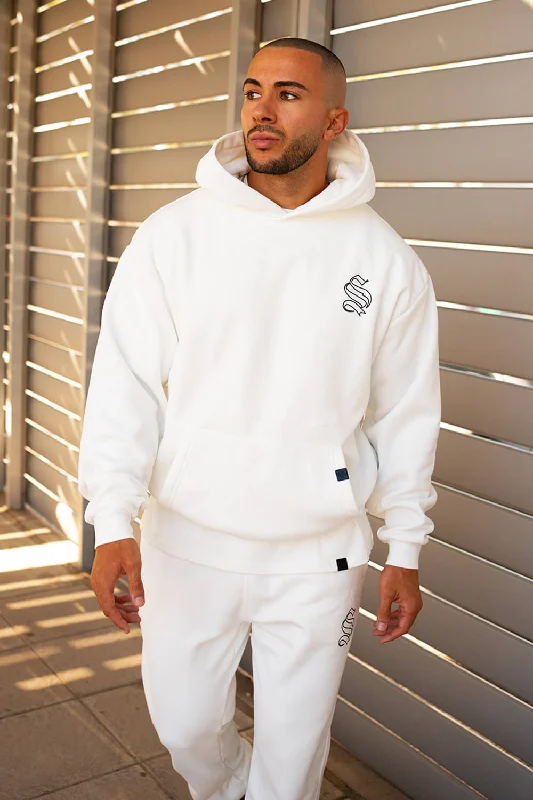 Core Logo Hoodie - White