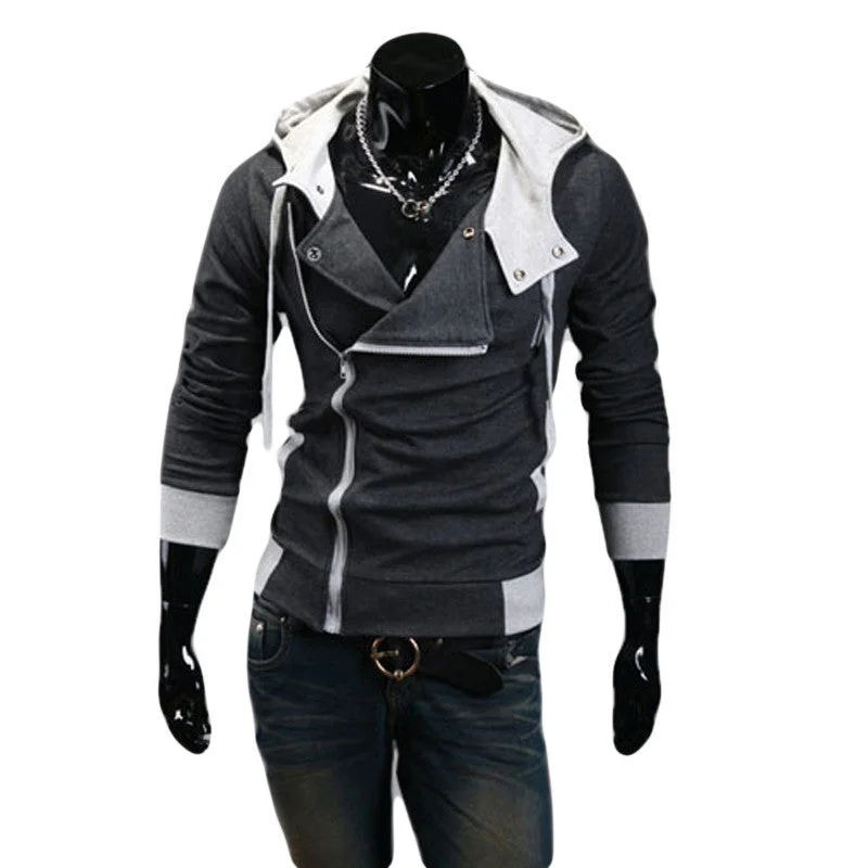 Low Price 9colors M-6XL 2015 Hoodies Men Sweatshirt Male Tracksuit Hooded Jacket Casual Male Hooded Jackets moleton Assassins Creed
