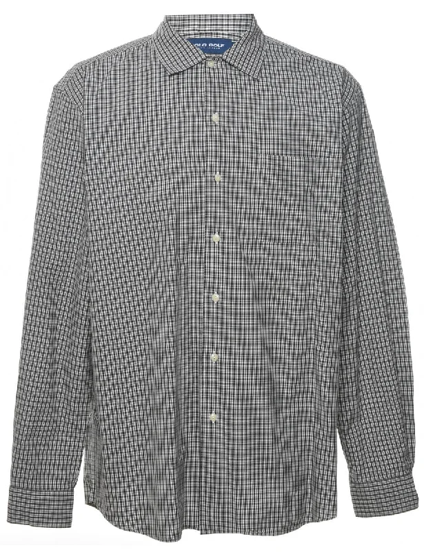 Super Savings Ralph Lauren Checked Grey Shirt - L