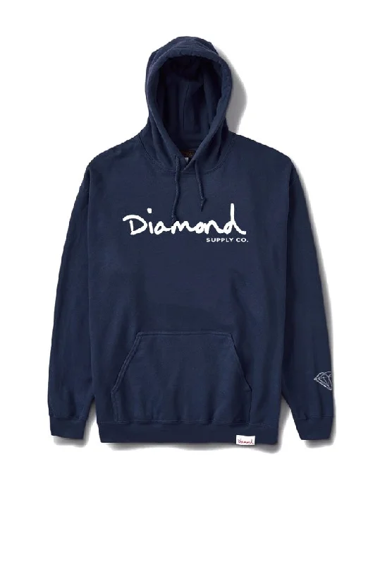 Great Deal Diamond OG Script Pullover Hoodie