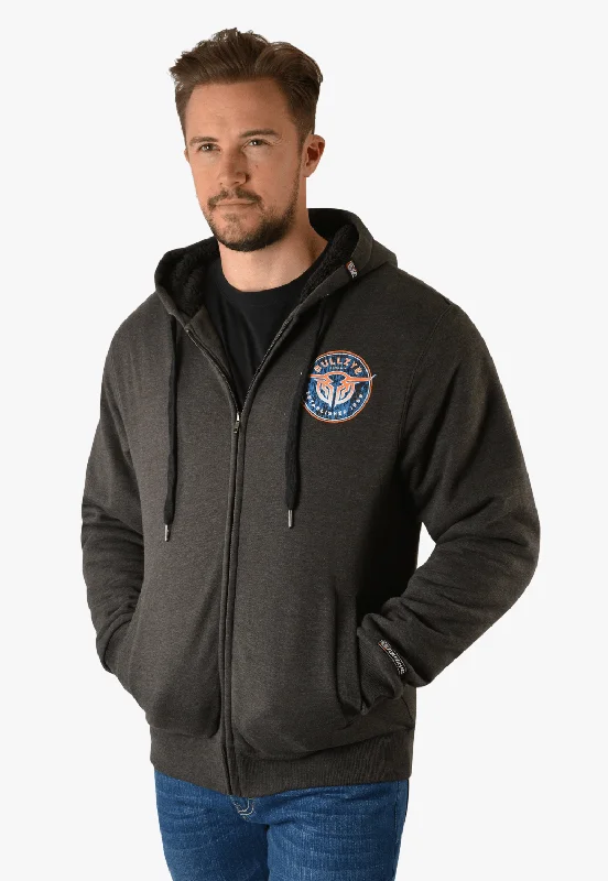 Price Slash Bullzye Mens Compilation Zip Up Hoodie