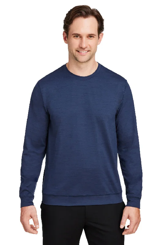Weekend Deals That Spark Puma Mens Cloudspun Moisture Wicking Crewneck Sweatshirt - Heather Navy Blue