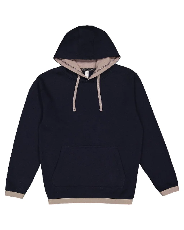 LAT Statement Fleece Pullover Hoodie | Navy/ Titanium