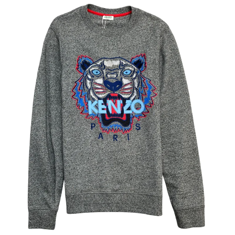 Great Deal Men's Tiger Jumper Grey Size S