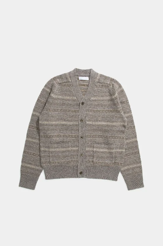 Extra Discount Nordic Cardigan - Brown