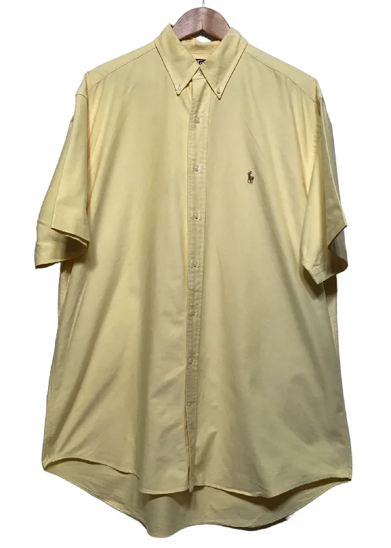 Weekend Savings Fiesta Ralph Lauren Yellow Short Sleeve Shirt (Size L)
