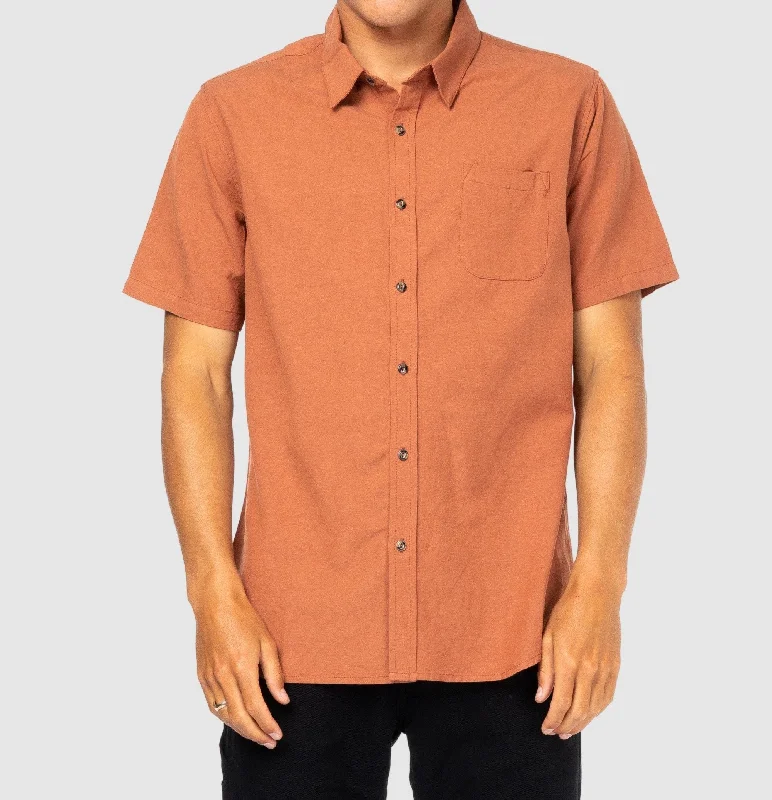 Reduced Rates Overtone S/S Linen Shirt - DOE