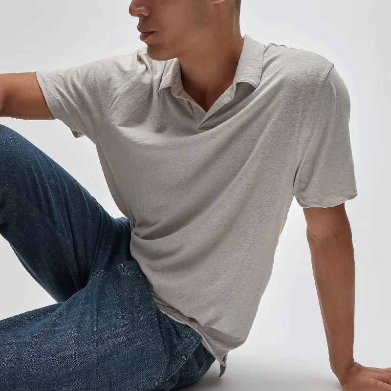 Major Deal Cotton Jersey Polo - Salt