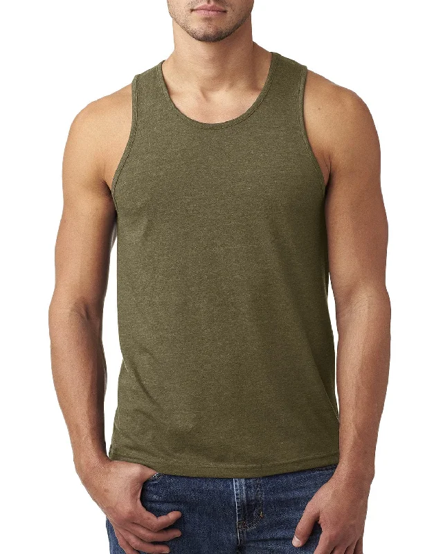 Next Level Mens CVC Tank | Military Green