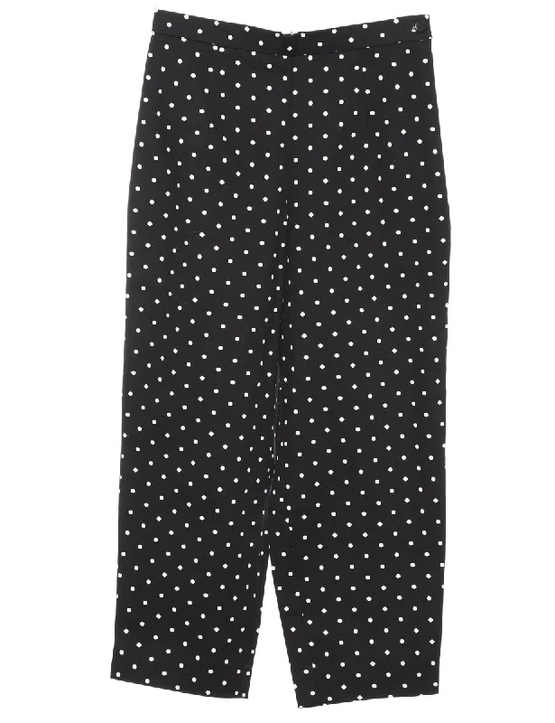 Price Drop Polka Dot Cropped Trousers - W24 L21