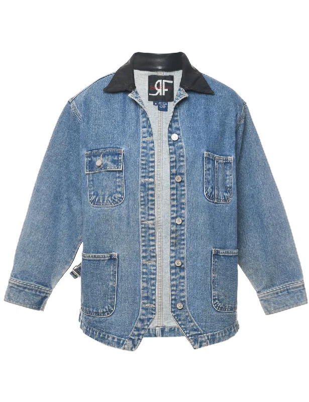 Lowest Rates Rafaella 1990s Contrast Collar Denim Jacket - S