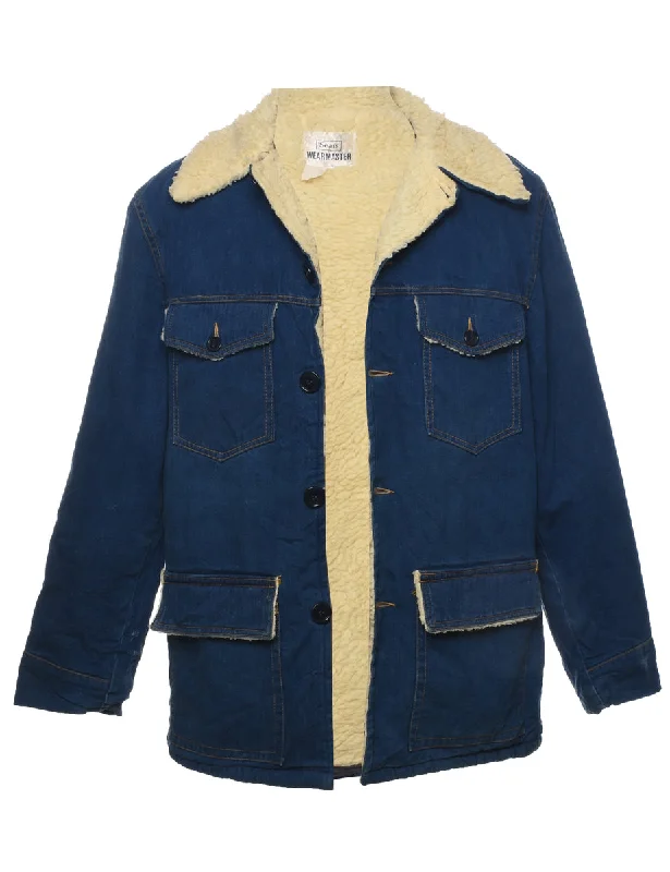 Sears Shearling Denim Jacket - L