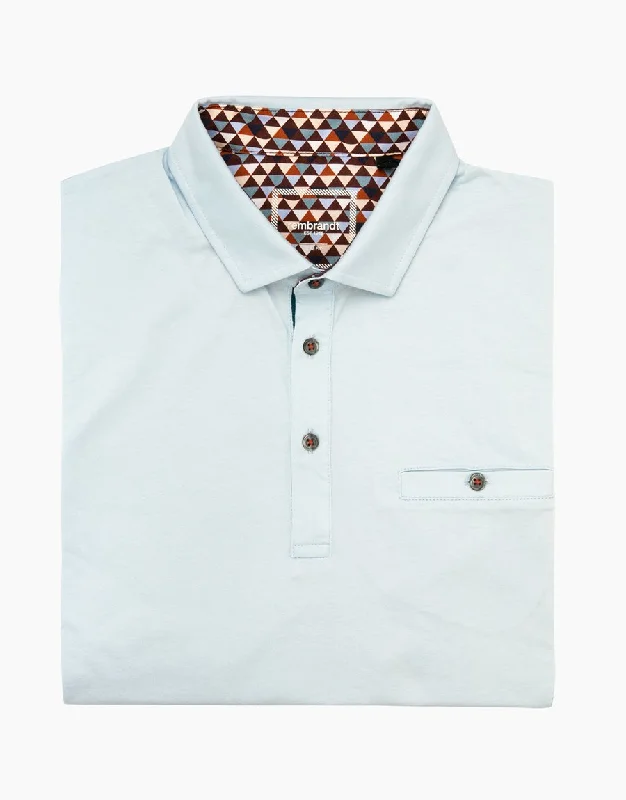 Portofino Light Blue Short Sleeve Polo Shirt